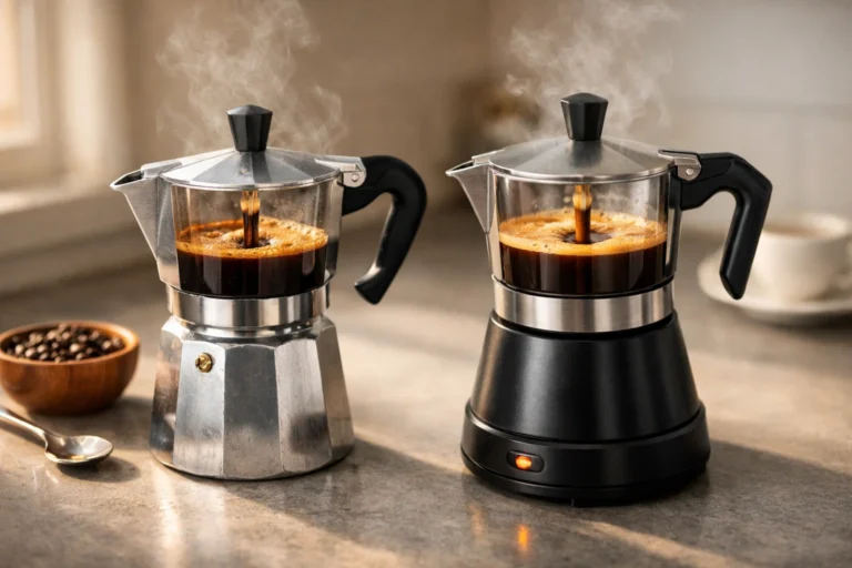 How to brew perfect Moka pot coffee using a traditional and electric Moka pot